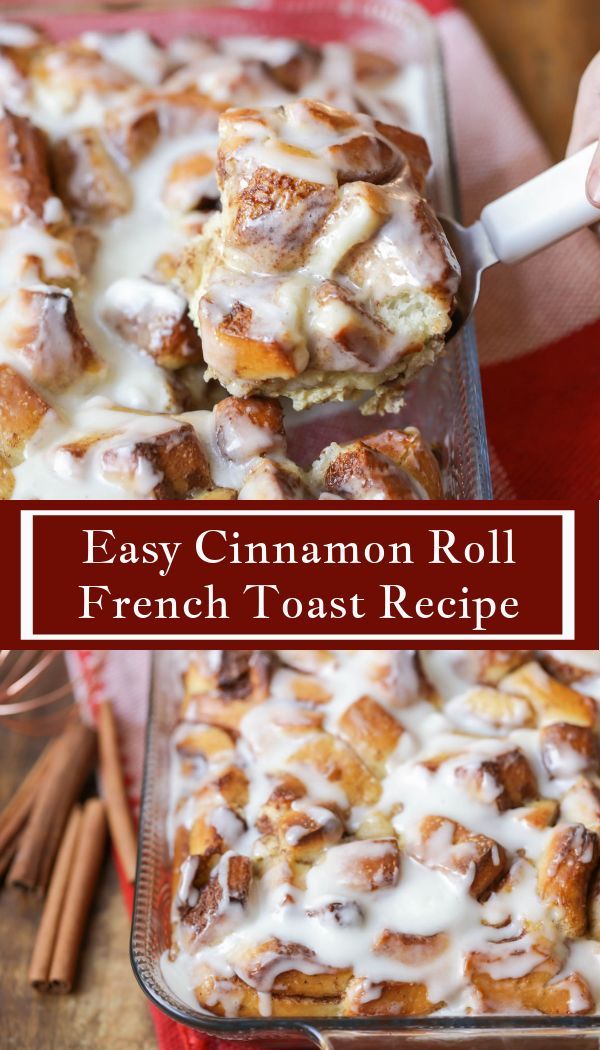 Easy Cinnamon Roll French Toast Bake (+VIDEO) | Lil' Luna