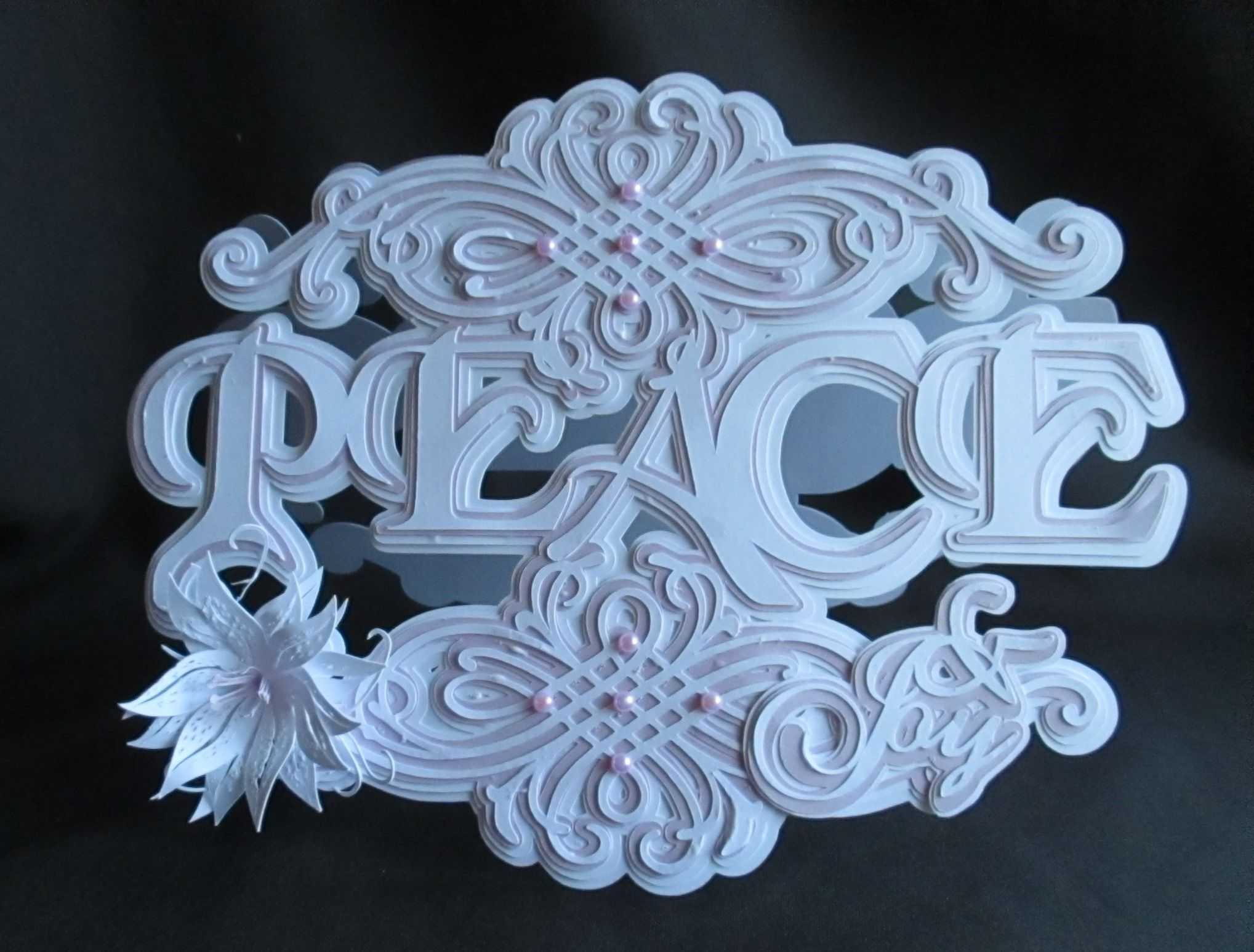 Download Peace and Joy card. Designed and cut on silhouette Cameo, Available at forevermemoriesforyou.co ...