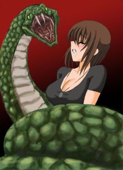 Snakes squeezing girls and women Pity, that Snakes squeezing girls and women