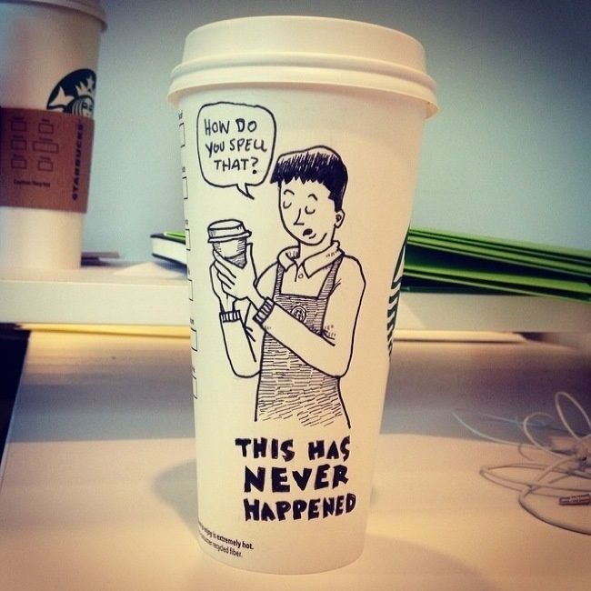 I Got Bored By Blank Coffee Cups, So I Started Drawing I Got Bored By Blank Coffee Cups, So I Started Drawing