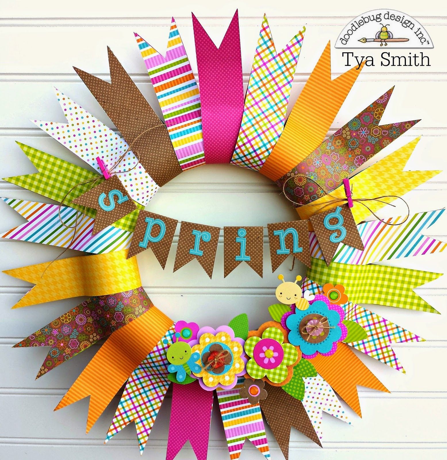 Inspired by Challenge: Banner Wreath by Tya