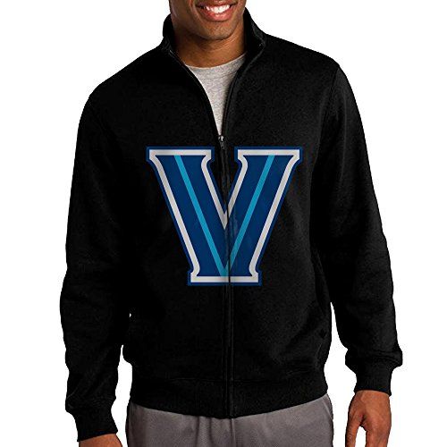 Men Hoodie Villanova University Love Logo Zip Sweatshirt