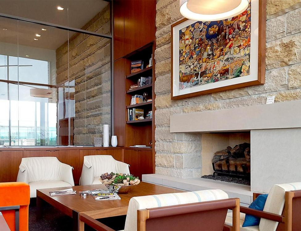 Residential Interiors | Peninsula Building Materials Co. Rustic Stone, Modern Rustic, Outdoor Living Space, Living Spaces, Interior Accent Wall, Indoor Outdoor Fireplaces, Natural Stone Fireplaces, Accent Wall Designs, Stone Facade