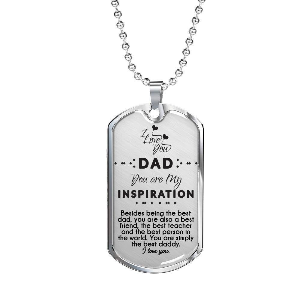 Best Dog Dad Custom Dog Dad Necklace Personalized Dog Gifts Gift for Dog Dad Dog Lover Necklace Dog Dad Gift fathers Day