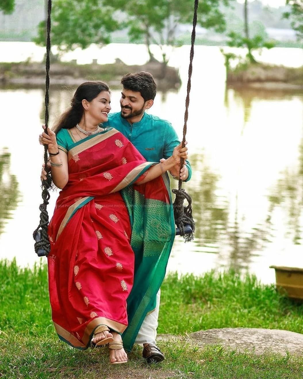 photo Kerala Couple Pre Wedding Photoshoot In Saree pin on couple photoshoot