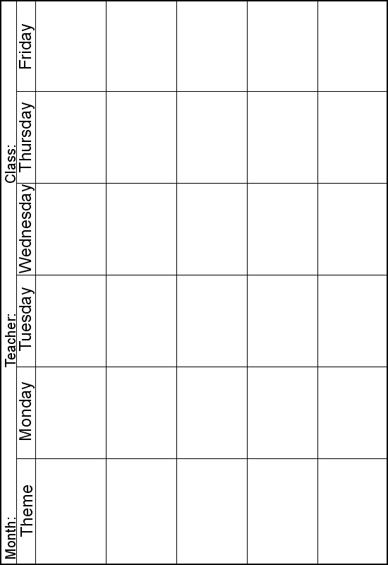 weekly lesson planner instead of theme i can print one out lesson planner