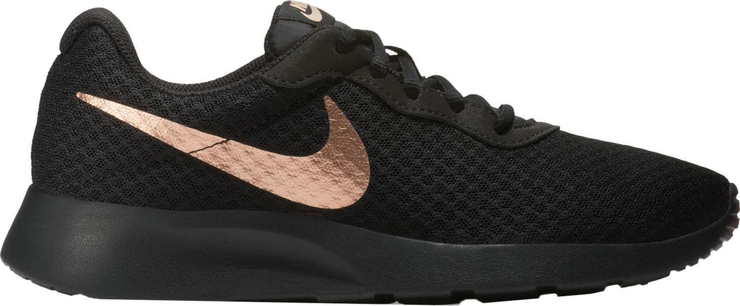 nike tanjun womens black gold