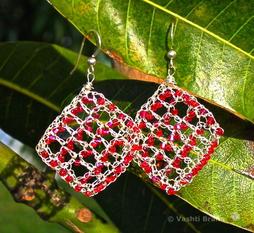 Drop Crochet Earrings Boho Natural Jewelry Cotton Crochet Jewelry Ivory Bridal Earrings Bellflower Unique Earrings Anniversary Gift