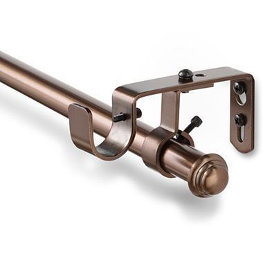 Linden street single curtain rod