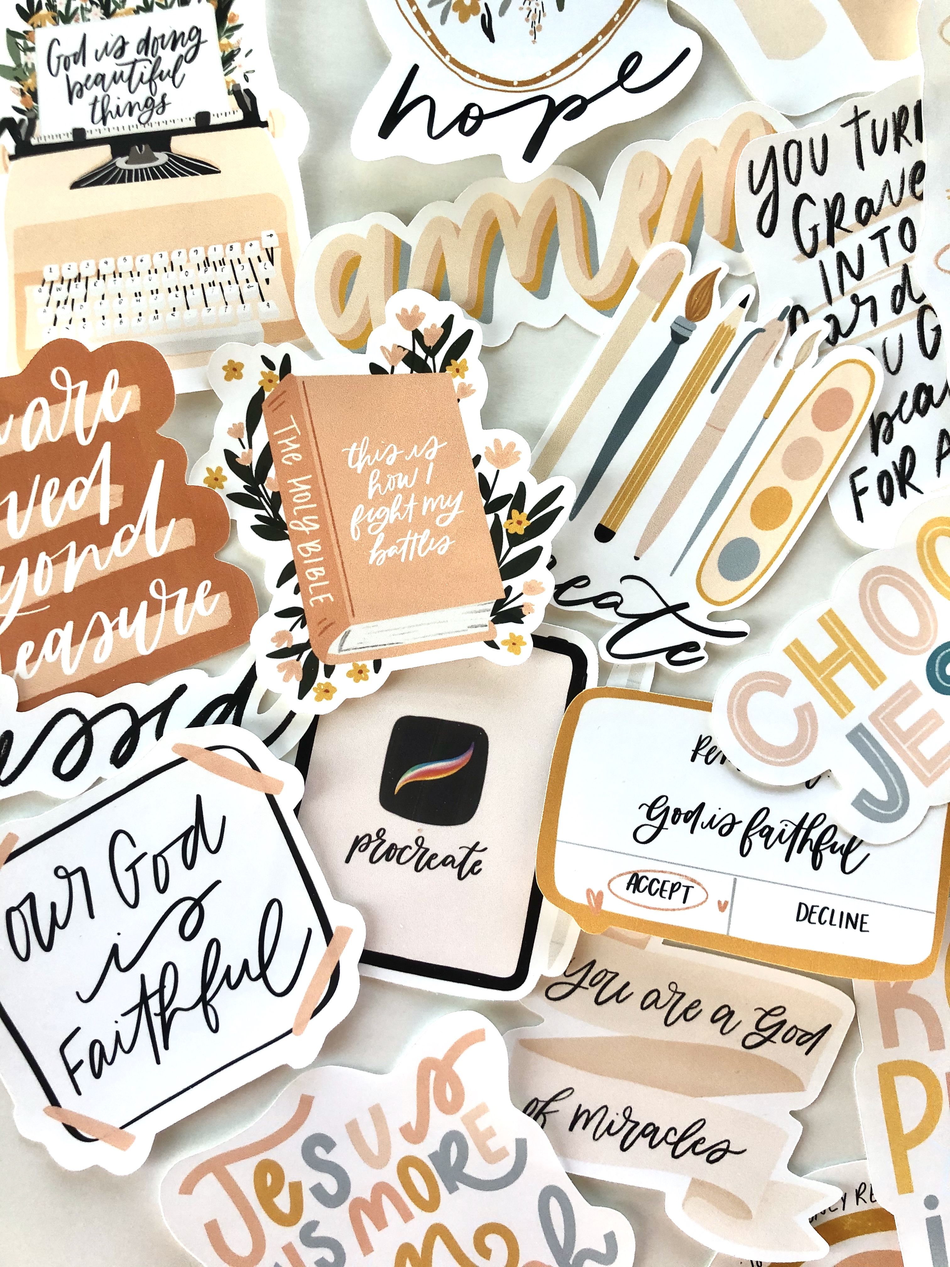 Faith & Worship Digital Stickers – Paper Hearts Planner Co.