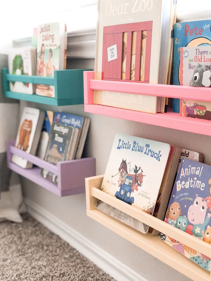 Our Playroom Tour (On a Budget) - Her Happy Home. #playroom #playroomorganization #playroomideas #kidsplayroom Playroom Design, Kids Room Design, Ikea Design, Kids Bedroom Designs, Bright Playroom, Bright Kids Room, Rainbow Room Kids, Play Room For Kids, Girl Kids Room