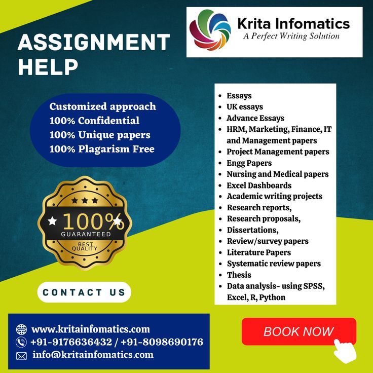 😍😍Offer : 🔸10% Discount on all bookings😍😍 We are full time research writers dealing with assignments📝, so we are providing assignments📒 which are completed by our highly qualified and proficient academic tutors with 💯Quality 💯Affordable 💯Private 💯Plagiarism-free with turnitin report Contact us through 📞WhatsApp :+91-9176636432 / +91-8098690176 📧Email: Info@kritainfomatics.com. 🌏website: https://kritainfomatics.com/ 👉Telegram channel : https://t.me/Krita_Infomatics Essay Writing Service Uk, Academic Writing Services, Reading Projects, Writing Project, Research Skills, Research Paper, Grant Writing, Independent Author, Studying Life