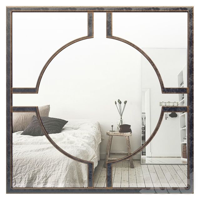 3d модели: Зеркала - Metal Circle Accent Wall Mirror XPM5627 Wall Mirror, Accent Wall, Oversized Mirror, Accented, Circle, 3d, Metal, Furniture, Home Decor