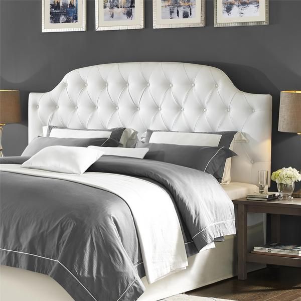 Lyric White On Tufted Faux Leather King Headboard Lyric White On Tufted Faux Leather King Headboard Ping S Headboards