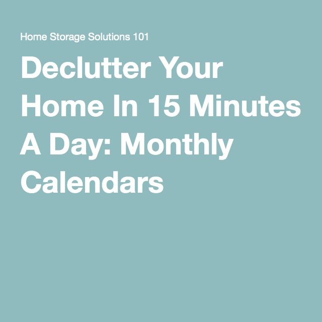 declutter home calendar declutter home calendar
