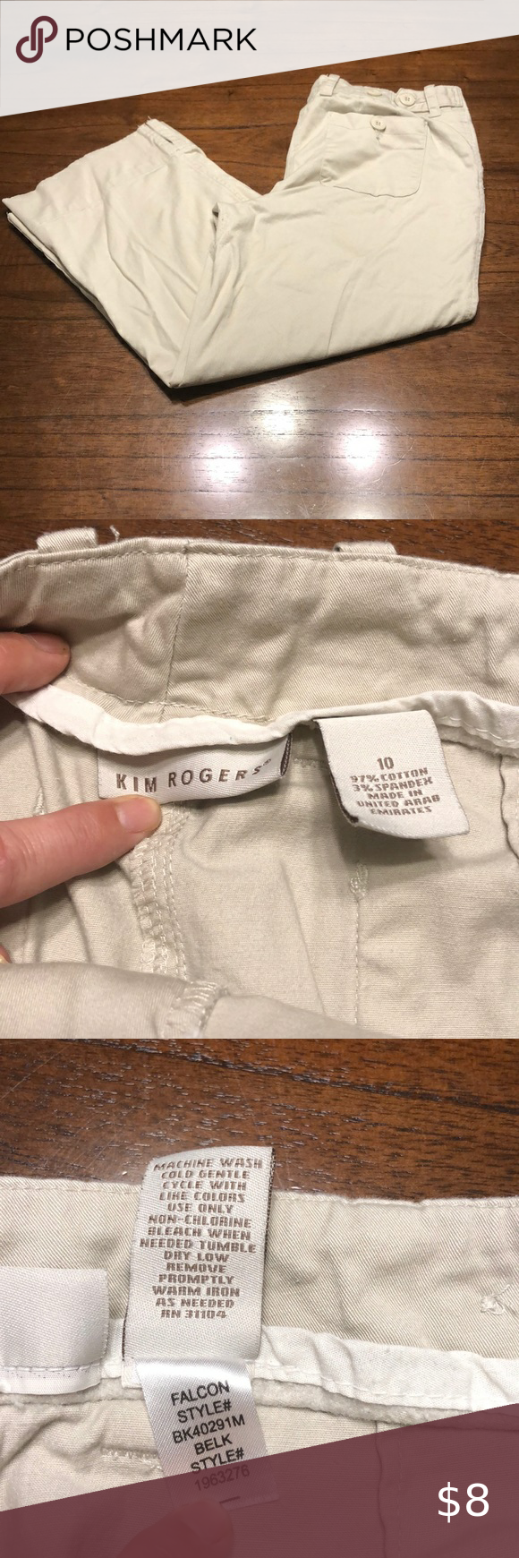 Kim rogers deals denim capris