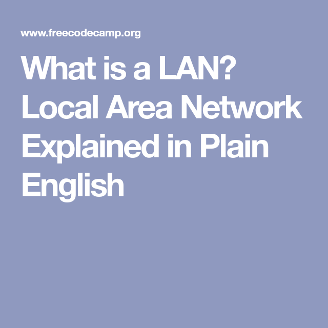 What is a LAN Local Area Network Explained in Plain What is a LAN Local Area Network Explained in Plain