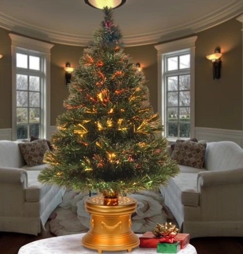 Fiber-Optic Christmas Tree Holiday Decor 3 Foot Table Top Color Fiber-Optic Christmas Tree Holiday Decor 3 Foot Table Top Color Changing Mini #TinyShamrockUSA - Fiber-Optic Christmas Tree Holiday Decor 3 Foot Table Top Color