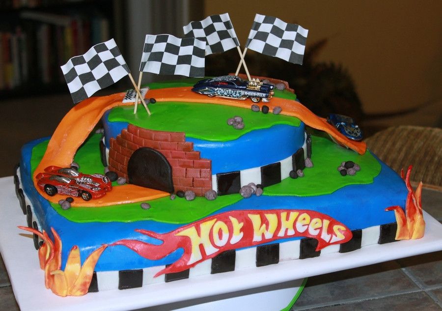 Hot Wheels Deco 1 4 Sheet Cake With Images Birthday Sheet