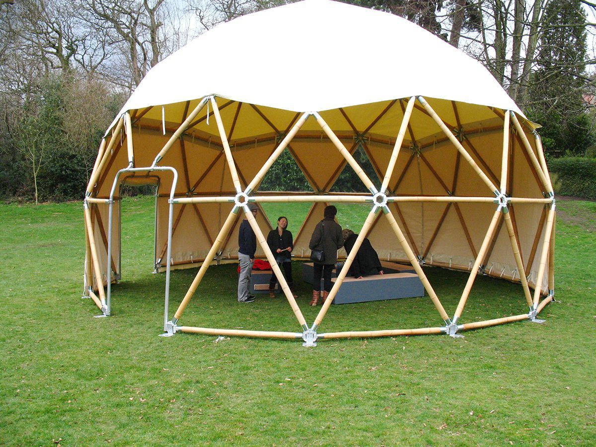 High quality Steel tube geodesic dome with PVC cover, made