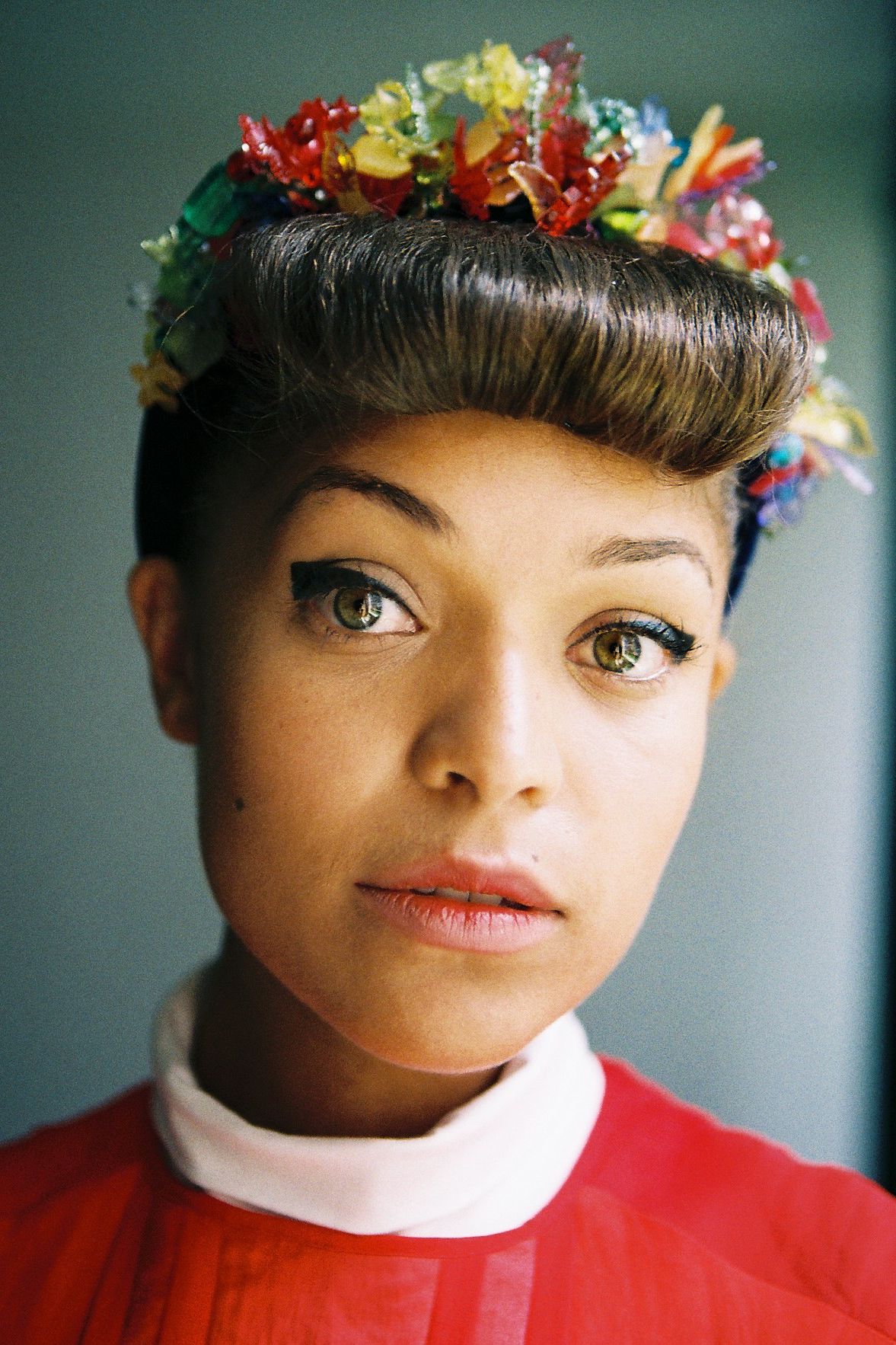 Antonia Thomas | Antonia thomas, Crown hairstyles, Pale people