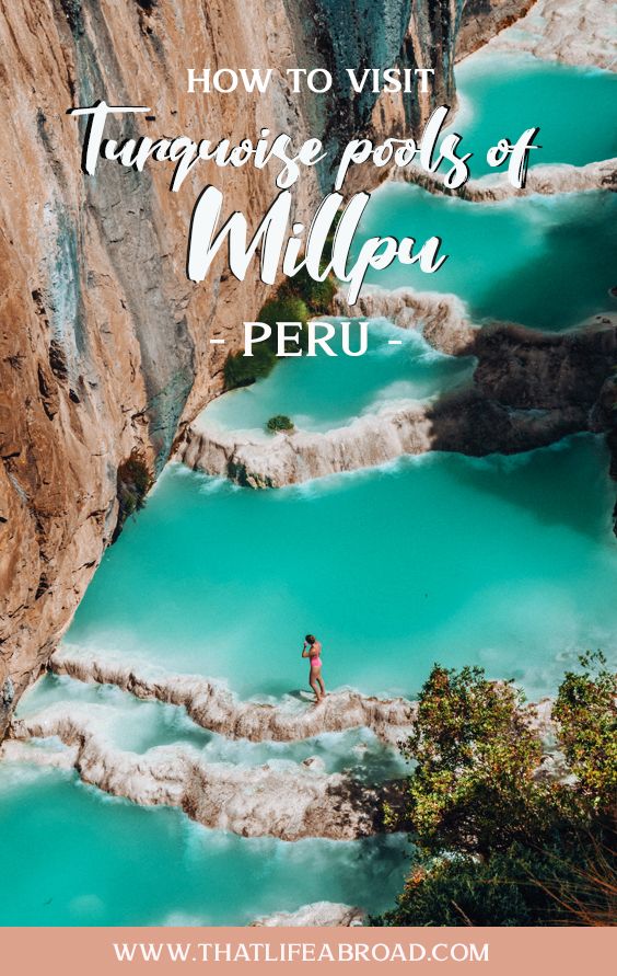 Turquoise Pools Of Millpu, Peru