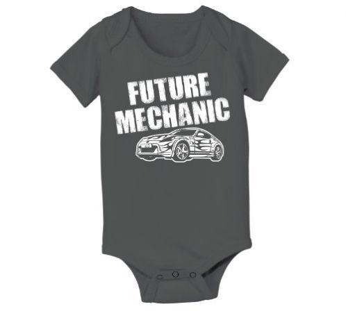 Future Mechanic Funny Car Hip Cool Cute Humorous Baby One Piece