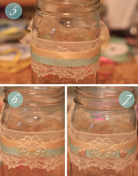 Decorating Mason Jars With Ribbon maybe just the mason jar with a thick piece of lace around and a 2 Decorating Mason Jars With Ribbon maybe just the mason jar with a thick piece of lace around and a 2