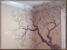 beautifully done the way it wraps around the wall and onto the