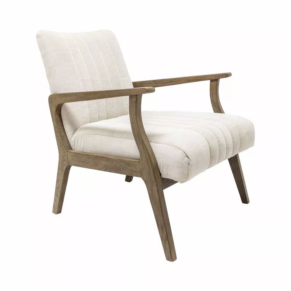Stunning Leather Office Chair With Wood Arms