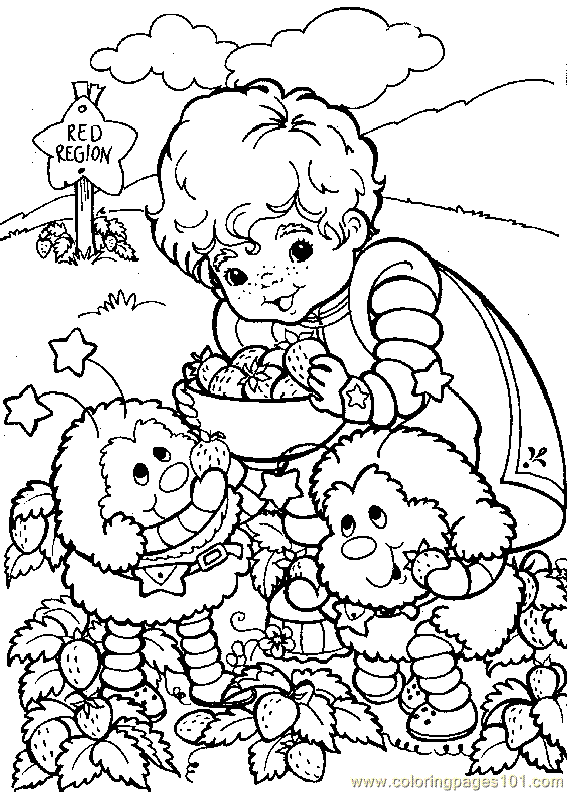 Rainbow Bright Coloring Page 14 printable coloring page for kids and