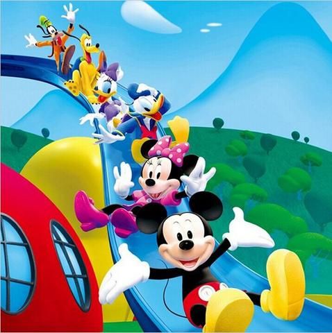 Custom 3D Cartoon Mickey Mouse and Friends on Slid Custom 3D Cartoon Mickey Mouse and Friends on Slid
