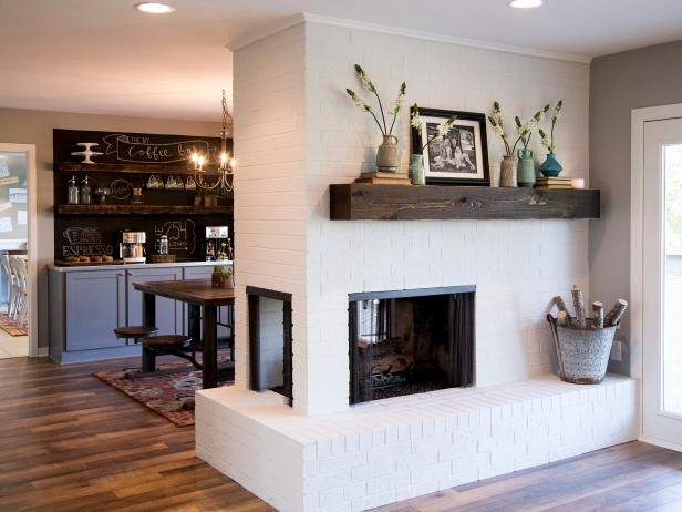 15 Painted Brick Fireplaces That Radiate Coziness