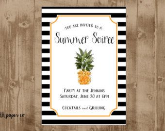 Printable Pinele Invitation Summer Party Bridal Or Wedding Printable Pinele Invitation Summer Party Bridal Or Wedding Shower S Dinner Welcome