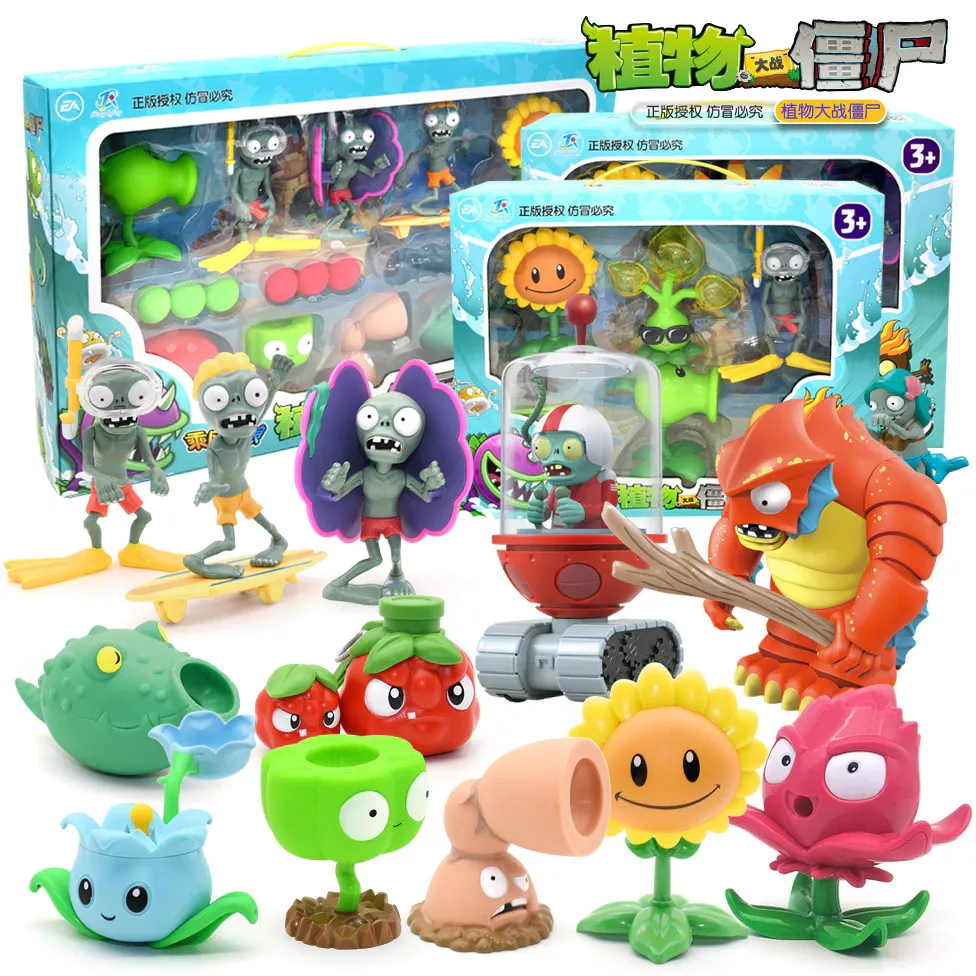Plants vs Zombies Giant Zombie Pea Shooter Action Figure Gifts Toys Children Plants vs Zombies Giant Zombie Pea Shooter Action Figure Gifts Toys Children