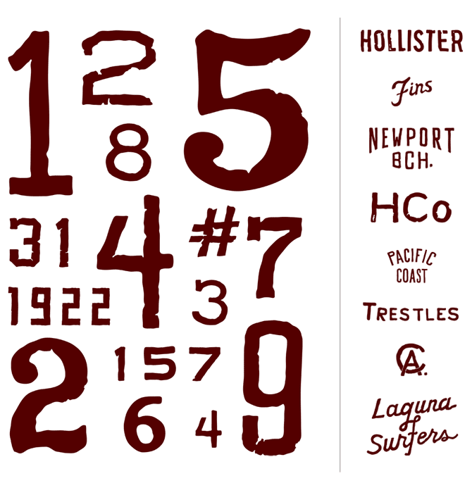 What font does Hollister use