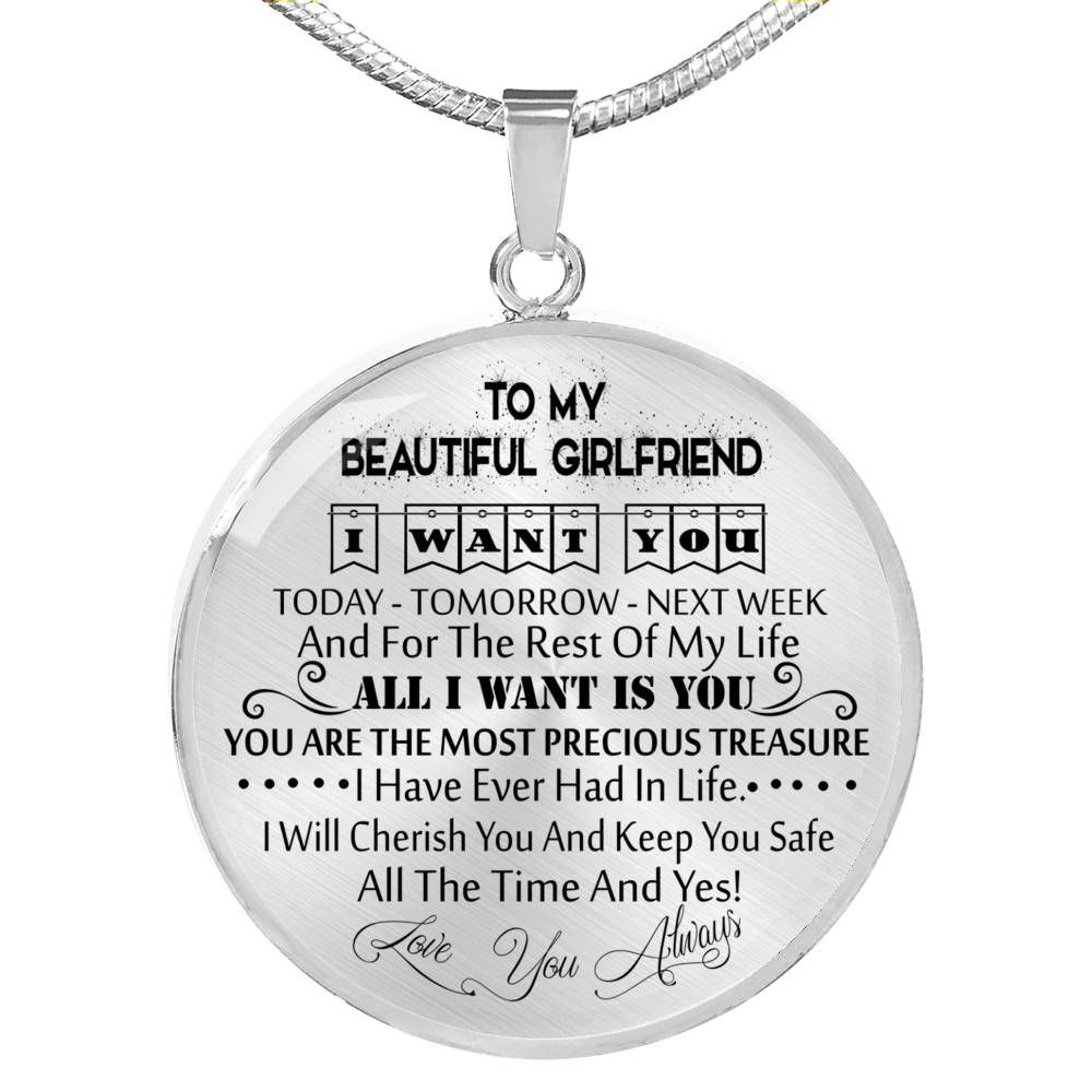 To My Girlfriend Necklace Gift Woman Necklace Birthday from Boyfriend