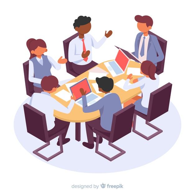 Isometric business characters in a meeting Vector,等距人物,白领,isometric people,会议 Illustrations, Illustration Art, Character Flat Design, Vector Photo, Displaying Collections, Teamwork, Congrats, Graphic Resources, How To Draw Hands
