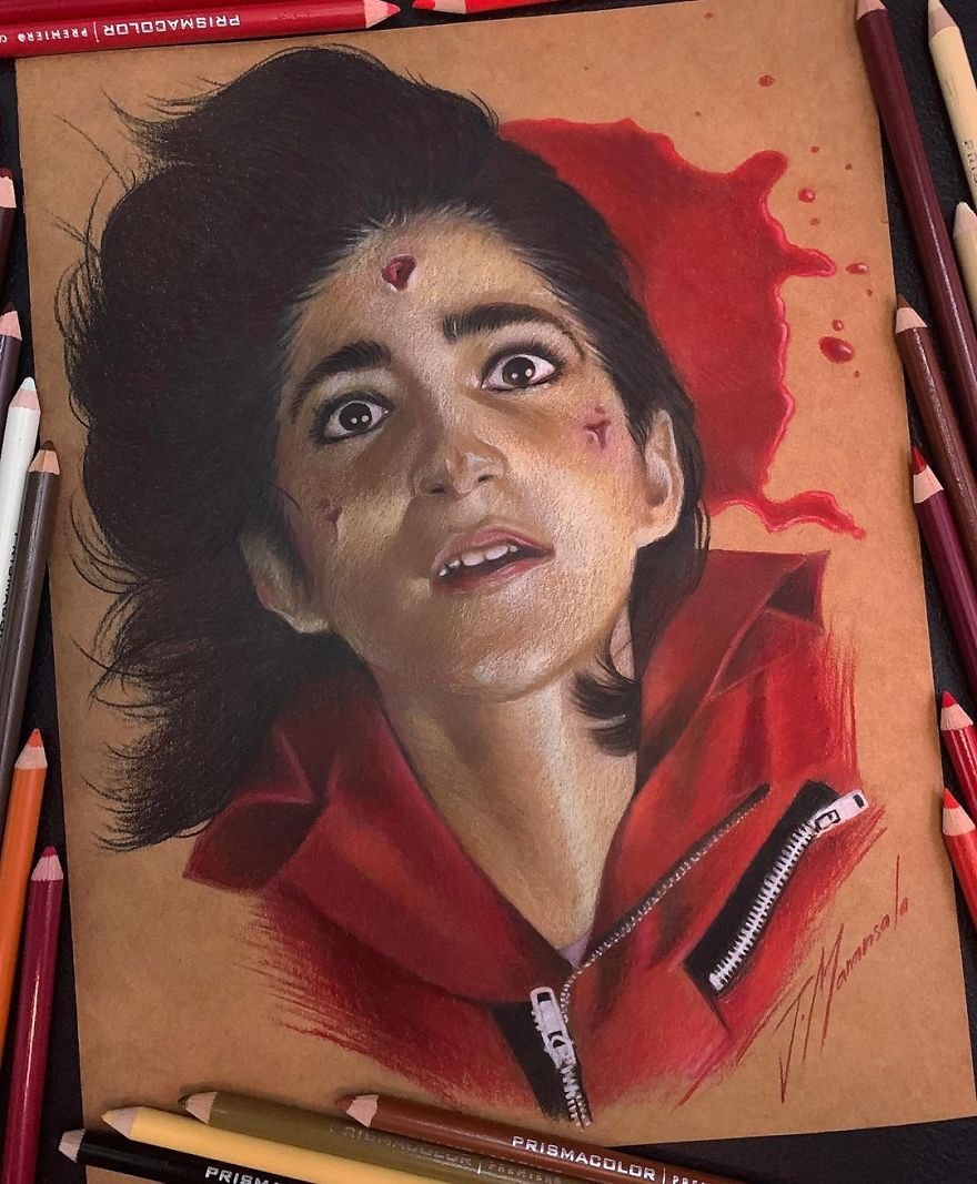 12 Desenhos De La Casa De Papel Deste Artista Fili 12 Desenhos De La Casa De Papel Deste Artista Fili