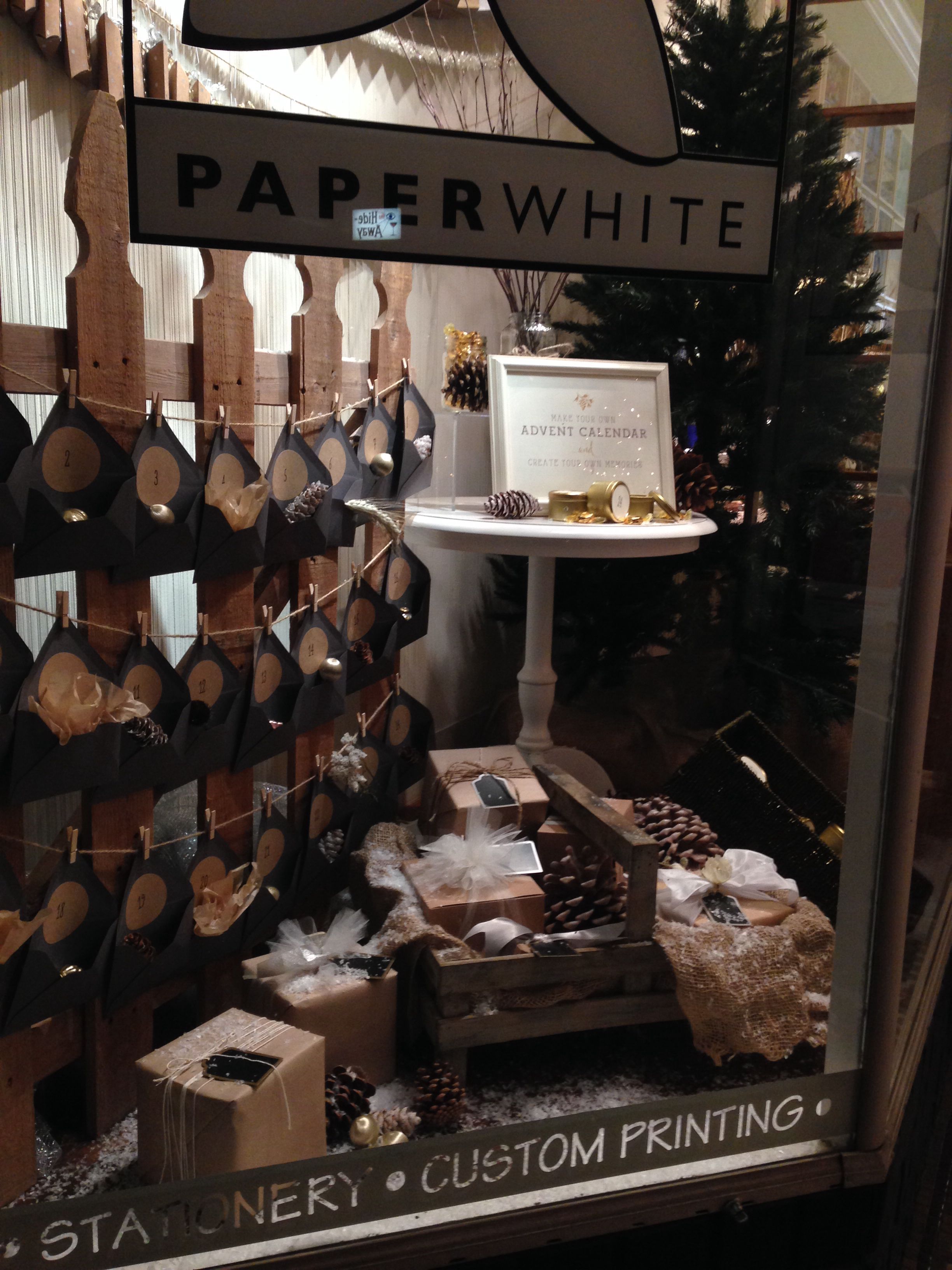 DIY Advent Calendar Window Display DIY Advent Calendar Window Display