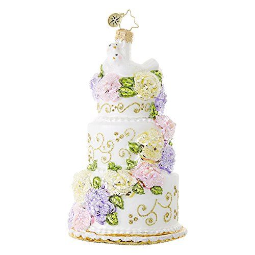 Christopher Radko Newlywed Sweets Bridal Christmas Ornament