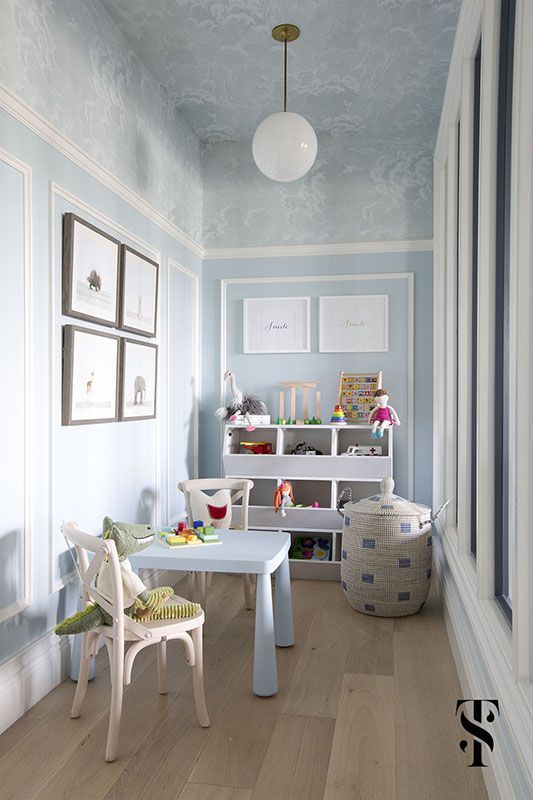 Top 5 – Ceiling Details | Coco & Jack Small Playroom, Kids Playroom Decor, Playroom Design, Kids Room Design, Children Playroom, Blue Playroom, Childrens Rooms, Office Playroom, Bedroom Designs