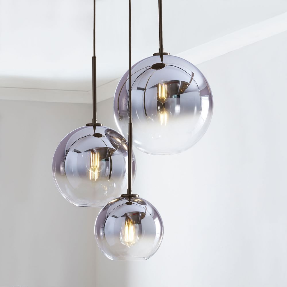Sculptural Glass 7 Light Globe Chandelier Clear in 2020 Sculptural Glass 7 Light Globe Chandelier Clear in 2020