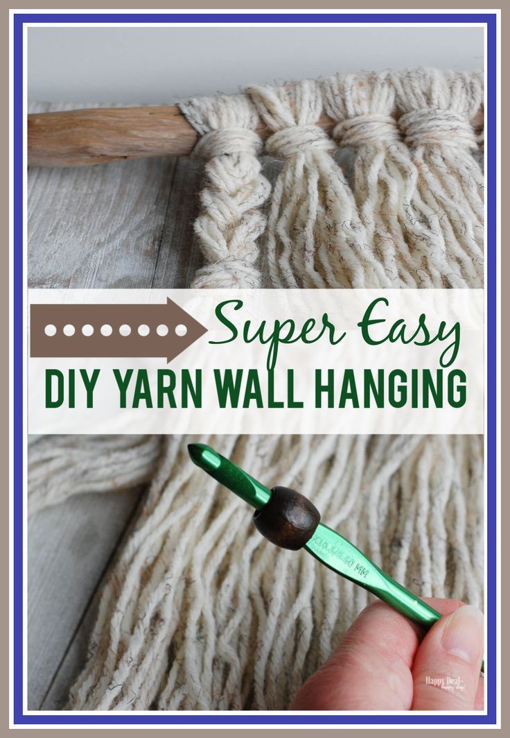 A Simple Yarn Wall Hanging Tutorial | Happy Deal - Happy Day!
