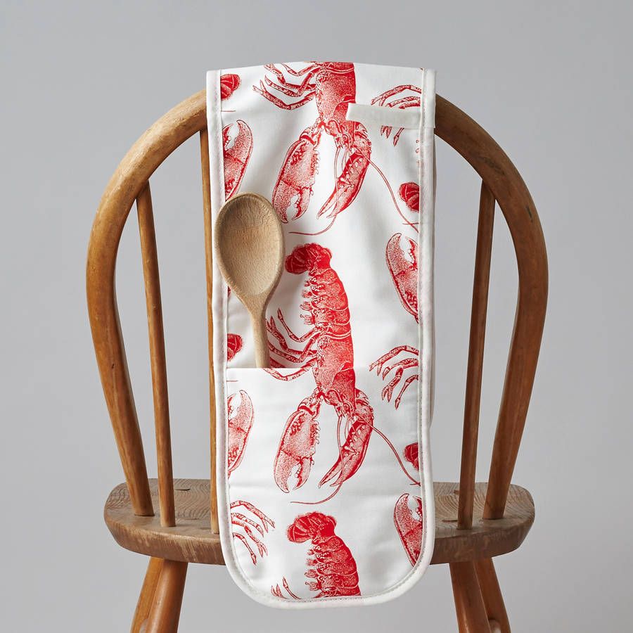 Double Oven Glove/Mitt Thornback & Peel 100% Cotton Blackbird & Bramble Double Oven Glove/Mitt Thornback & Peel 100% Cotton Blackbird & Bramble