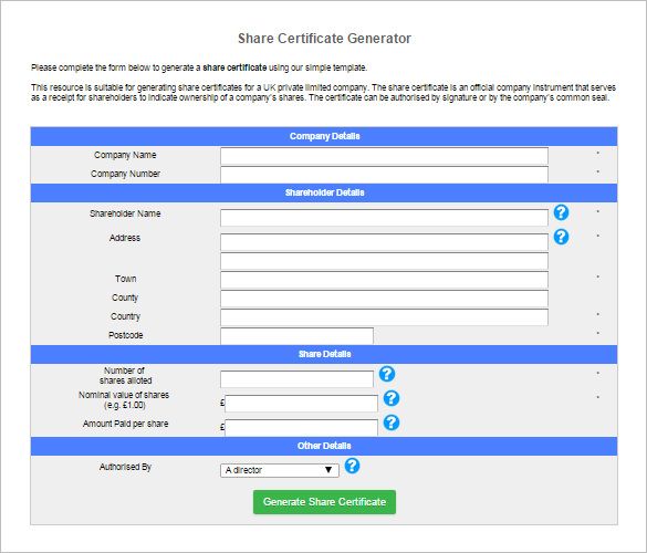 14 share certificate templates free printable word pdf certificate of shares template