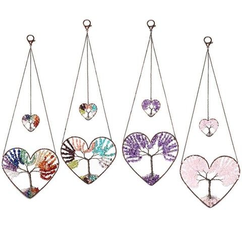 Heart Tree of Life Ornament – Mantra Zen Meditation Gifts, Spiritual Meditation, Hanging Ornaments, Ornament Decor, Hanging Wall Art, Hanging Decor, Feng Shui Ornaments, Tree Lover, Heart Tree