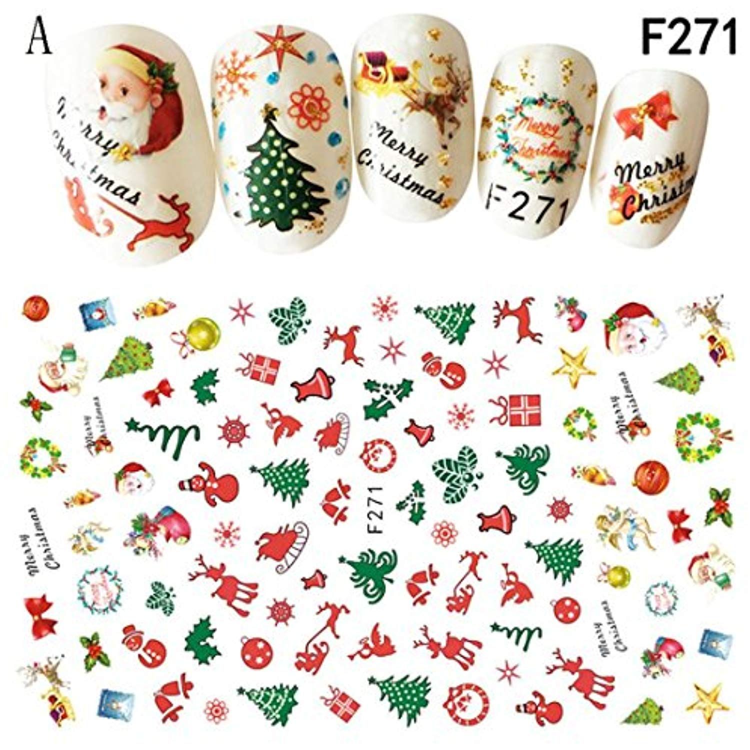 3d Nail Art Stickers Snowflakes Stickersdecals