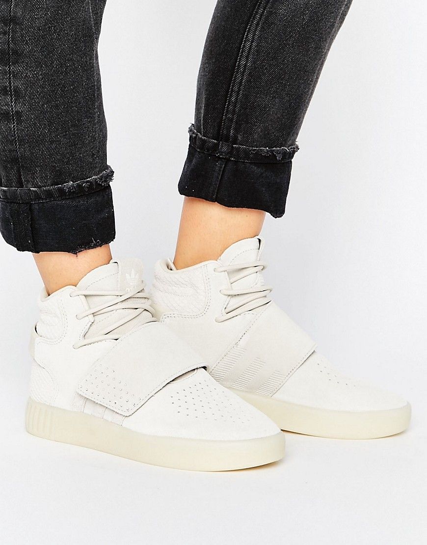 adidas originals beige tubular invader strap sneakers adidas originals beige tubular invader strap sneakers