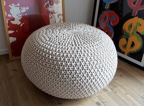 KNITTING PATTERN Video Tutorial Knitted Pouf Pattern Poof Knitting Enchanting Knitted Pouf Pattern KNITTING PATTERN Video Tutorial Knitted Pouf Pattern Poof Knitting Enchanting Knitted Pouf Pattern
